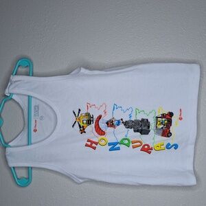 New Pacer Unisex White Tank Top Graphic Print Honduras T-Shirt Size 04